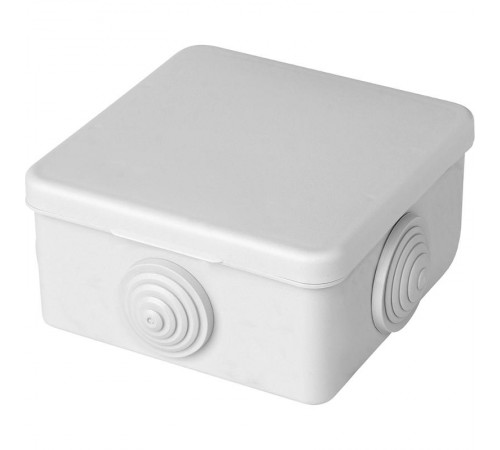 Коробка распределительная 75*75*42мм, 4 ввода, IP53, белая (КЭМ 3-10-4 (П)) EBX10-24-44  32747  STEKKER