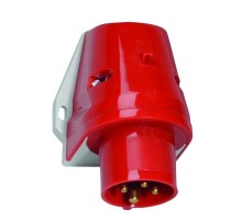 Вилка настенная 32A 4p 400V 6h IP44 Quick Connect размер 92x94 I 24405-Bals I Bals