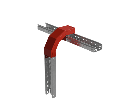 T-ответвитель крышка верт. вниз 50х100х100 мм "ПЛЮС"  OKTDplus50-100-100  КМ-профиль