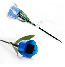 Cветильник садовый декоративный на солнечной батарее "Синий тюльпан" USL-C-454/PT305 BLUE TULIP 4000К, 1*LR акк. в/к. IP44  UL-00004279  Uniel