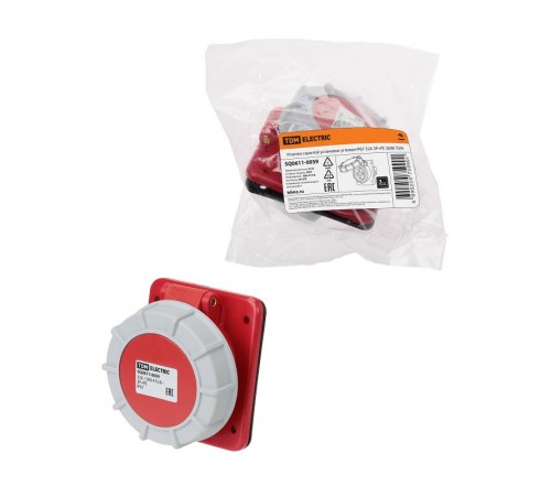 Розетка скрытой установки угловая IP67 32А 3Р+РЕ 380В  SQ0611-0059  TDM