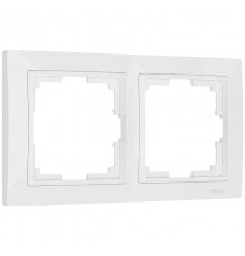 W0022001/ Электроустановочные изделия - Рамка на 2 поста (белый, basic)