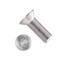 Заклепка алюминиевая потайной головой 8,0х20 ГОСТ 10300-80 (4 шт)- пакет  144253  Tech-KREP