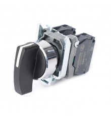 Переключатель SB4 в сборе модульный 22мм 3 позиции с возвратом ручка 2НО  SB4BJ53  SE