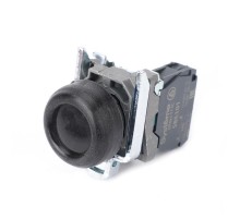 Кнопка SB4 в сборе модульная 22мм выступающая черная с возвратом металл 1НО  SB4BP21  SE