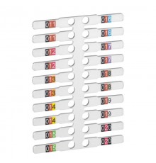 Заготовка этикеток Logicab 2 - для проводов - для держателя Memocab 4x12 мм  038710  Legrand