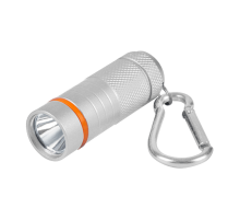 Фонарь-брелок KL 61S LED батарейки в комплекте алюминиевый СЕРЫЙ  4690612032047  IN HOME
