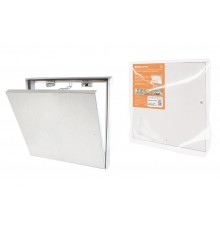 Люк под плитку, алюминиевый, съемный, нажимной, ограничитель-цепочка, 400х400,  SQ1807-0608  TDM