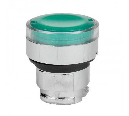 Головка кнопки OptiSignal D22 A4-PL-3 с подсветкой зеленая металл ZB4BW333 332257 КЭАЗ