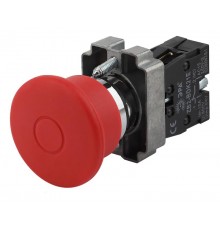Кнопка управления LAY5-BT42 "Грибок" аварийная с фиксацией (20/200/3200)  Б0045645  ЭРА