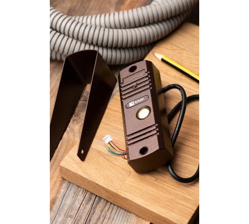 Вызывная видеопанель CPV-01 медь 4пр. 1000TVL IP65 EKF  int-cpv-01  EKF