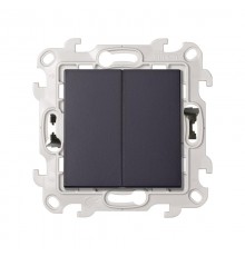 Simon 24 Графит Включатель 2-кл. Push&Go  2420398-038  Simon