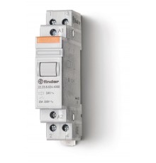 Модульный контактор; 1NO+1NC 20А; контакты AgSnO2; катушка 24В DС; ширина 17.5мм; степень защиты IP20 упаковка 1шт.  222390244000PAS  Finder