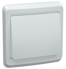 ВЕГА белый Выключатель 1-клавишный 10А ВС10-1-0-ВБ  EVV10-K01-10-DM  GENERICA