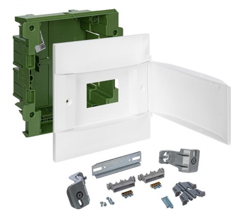 Practibox S Пластиковый щиток Встраиваемый (в полые стены) 1X6 Белая дверь  134566  Legrand