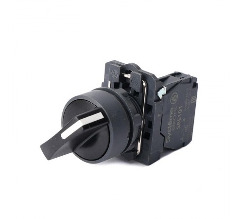 Переключатель SB5 в сборе модульный 22мм 2 позиции с фиксацией 1НО  SB5AD21  SE