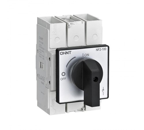 Выключатель-разъединитель NF2-40/3HB дверного монтажа, черная прямая ручка (R)  324123  CHINT