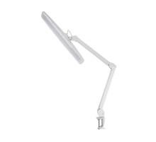 Настольная бестеневая лампа на струбцине , 84 LED, регулятор яркости, белая  31-0401  REXANT