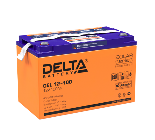 GEL 12-100 Delta Аккумуляторная батарея  4614010140001  DELTA
