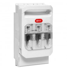 Выключатель-разъединитель УВРЭ v2 160А с дополнительным контактом (NO+NC) откидного типа под предохранители ППН (габ.00) uvre2-160EKF