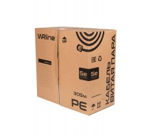 WR-FTP-4P-C5E-PE-BK Витая пара, экран., F/UTP, кат., 5e, 4 пары (0,50 мм), одножил.,, внешний, PE, , 305 м  505754  WRLine