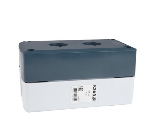 Корпус кнопочного поста КП-102 серый 2 отв. IP40  362239  КЭАЗ