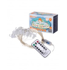 Гирлянда светодиодная "Роса - занавес" 2х2 м, 200LED, белый, ПДУ, USB, IP20  SQ0361-0087  TDM