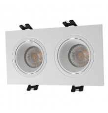 Светильник светодиодный встраиваемый DK3072-WH , IP20, 10Вт, GU5.3, LED, белый/белый, пластик  DK3072-WH  DENKIRS