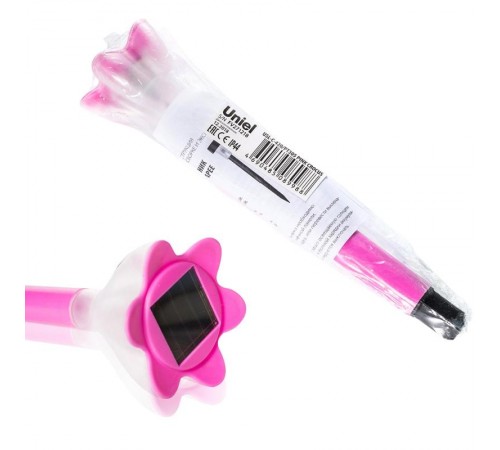 Cветильник садовый декоративный на солнечной батарее USL-C-420/PT305 PINK CROCUS 4000К, 1*LR Ni-Mh акк. в/к. IP44  UL-00001762  Uniel