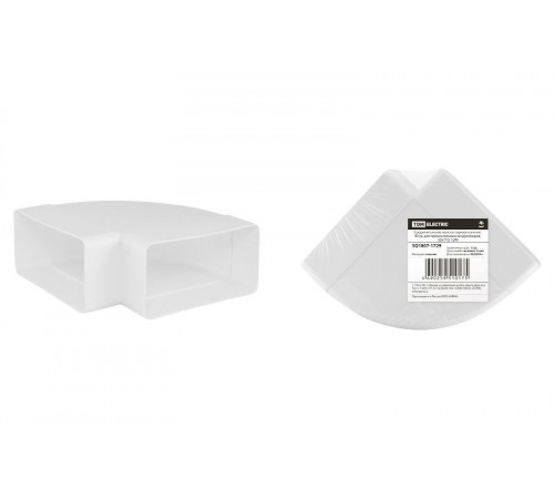 Соединительное колено горизонтальное 90 гр. для прямоугольных воздуховодов, 55х110  SQ1807-1729  TDM