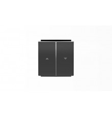 Клавиша для механизма выключателя жалюзи 8144 и 8144.1, серия SKY, цвет чёрный барх.2CLA854400A1501 ABB