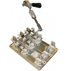 РПС-4/П УХЛ3, 400А, пер.смещз.рук., правый привод, без предохранителей, IP00, разъединитель-предохранитель  (ЭТ)  ET010244  Электротехник