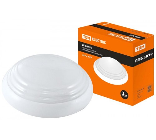 Светильник ЛПБ 3019 2х9Вт G23 ЭПРА IP20 с лампой  SQ0305-0050  TDM