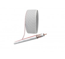 ЭРА Кабель коаксиальный SAT 50 М, 75 Ом, Cu/(оплётка Cu 75%), PVC, цвет белый, бухта 50 м  Б0044620  ЭРА