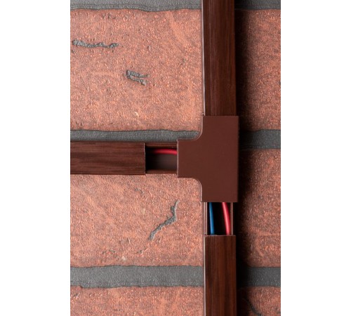 Угол T-образный (15х10) (4 шт) Plast EKF PROxima  под темное деревоtchd-15-10x4EKF