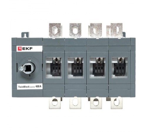 Рубильник 400A 4P реверсивный без рукоятки управления TwinBlock  tb-s-400-4p-rev  EKF