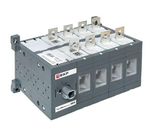 Рубильник 400A 4P реверсивный без рукоятки управления TwinBlock  tb-s-400-4p-rev  EKF