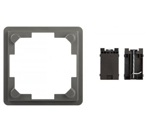 Комплект для установки люка IP66 в фальш-пол (рамка + монтаж. лапки) серый ОФИС 18-7001-03  Б0063310  ЭРА