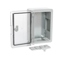 Корпус пластиковый с монтажной панелью ЩМП IP65 прозрачная дверь 300х200х130  PR08.26489  Промрукав