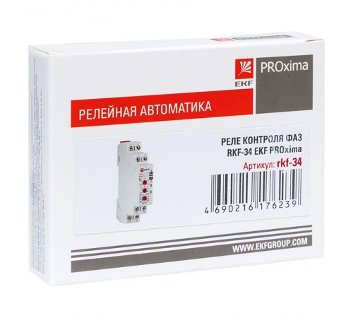 Реле контроля фаз RKF-34 EKF EKF PROxima  rkf-34  EKF