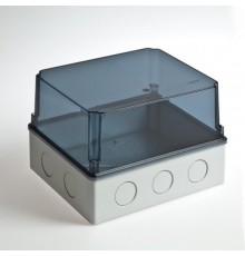 Коробка распределительная для о/п и монтажа приборов, 247х199х165мм(проз.кр)  67067П  Рувинил