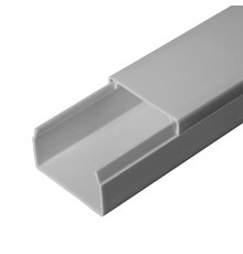 Кабель-канал серый RAL 7042 40х25 (30м/уп) 2-й замок в п/э  PR03.0021  Промрукав