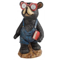 Cветильник садовый декоративный SL-RSN27-BEAR1 на солнечной батарее, полистоун, цветной, 27 см  Б0018812  ЭРА