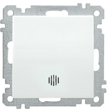 BOLERO белый Выключатель 1-клавишный с индикацией 10А ВС10-1-1-Б  EVB11-K01-10-1  IEK