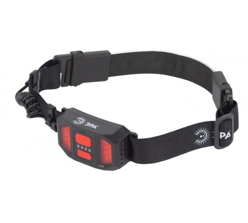 Фонарь налобный светодиодный GA-807 "Кибер" аккумуляторный 10Вт COB, 3 режима, miscro USB  Б0054033  ЭРА