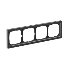 ArtGalery Pure Черный Рамка 4-постовая , МАТОВОЕ органическое стекло  GAL331004  SE