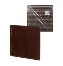 Решетка металл. усиленная 400х400, коричневая, с покрытием полимерной эмалью,  SQ1807-0737  TDM