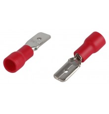 Разъем плоский ЭРА NO-225-129 РпИп 1.25-5-0.8 изолированный "вилка" (упаковка 50 штук)   Б0063371  ЭРА