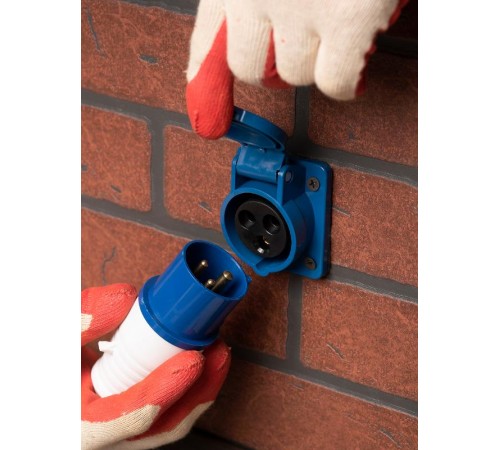 Розетка стационарная внутренняя 413 2Р+РЕ 16А 220В IP44 EKF PROxima  ps-413-16-220  EKF