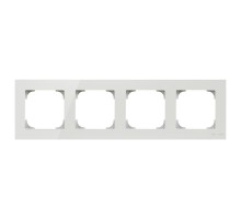 Рамка 4-постовая, серия SKY, цвет стекло белое2CLA857400A3001 ABB